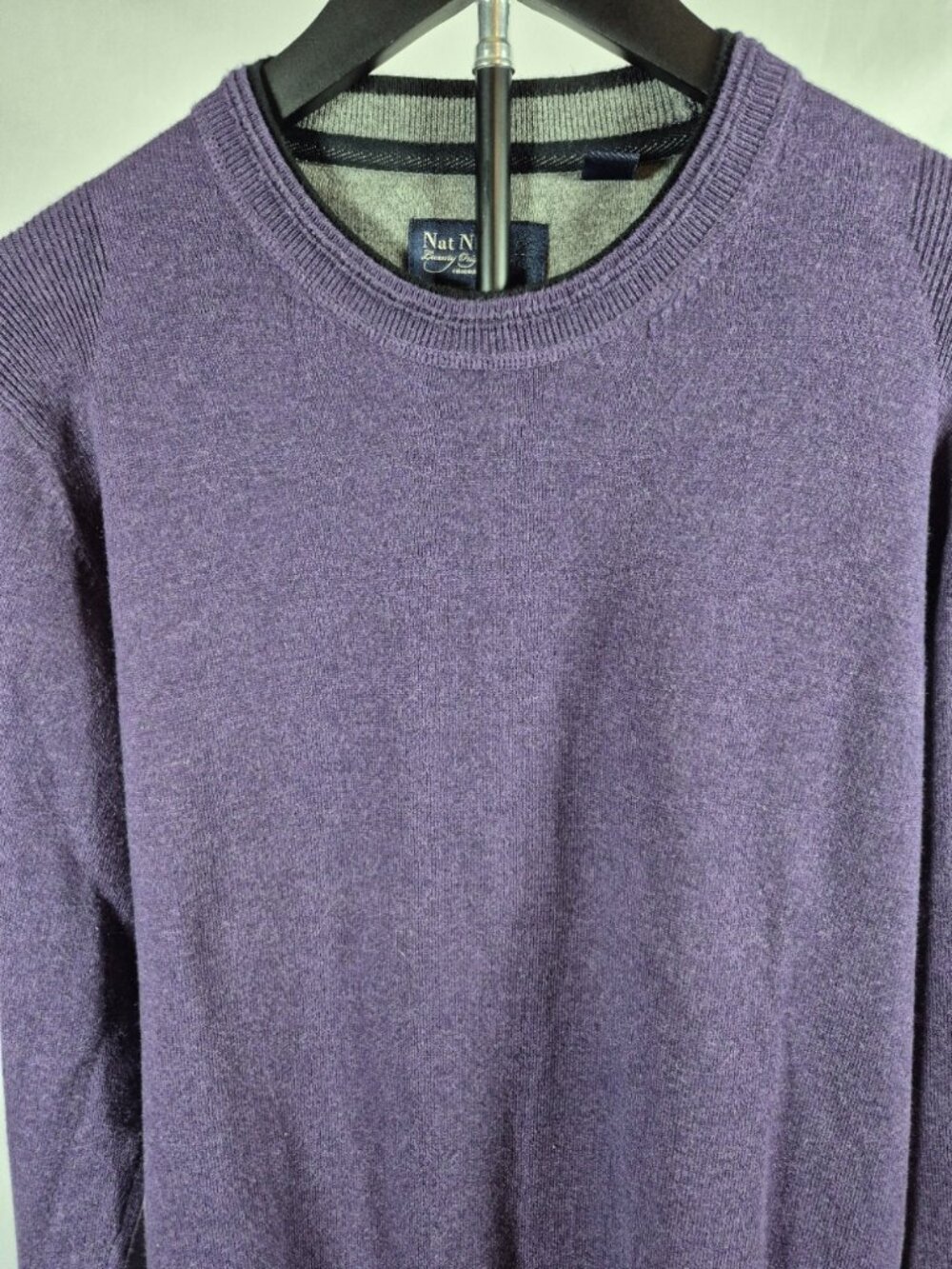 Nat Nast Luxury Originals Purple Cashmere Blend Sweater Men's Small